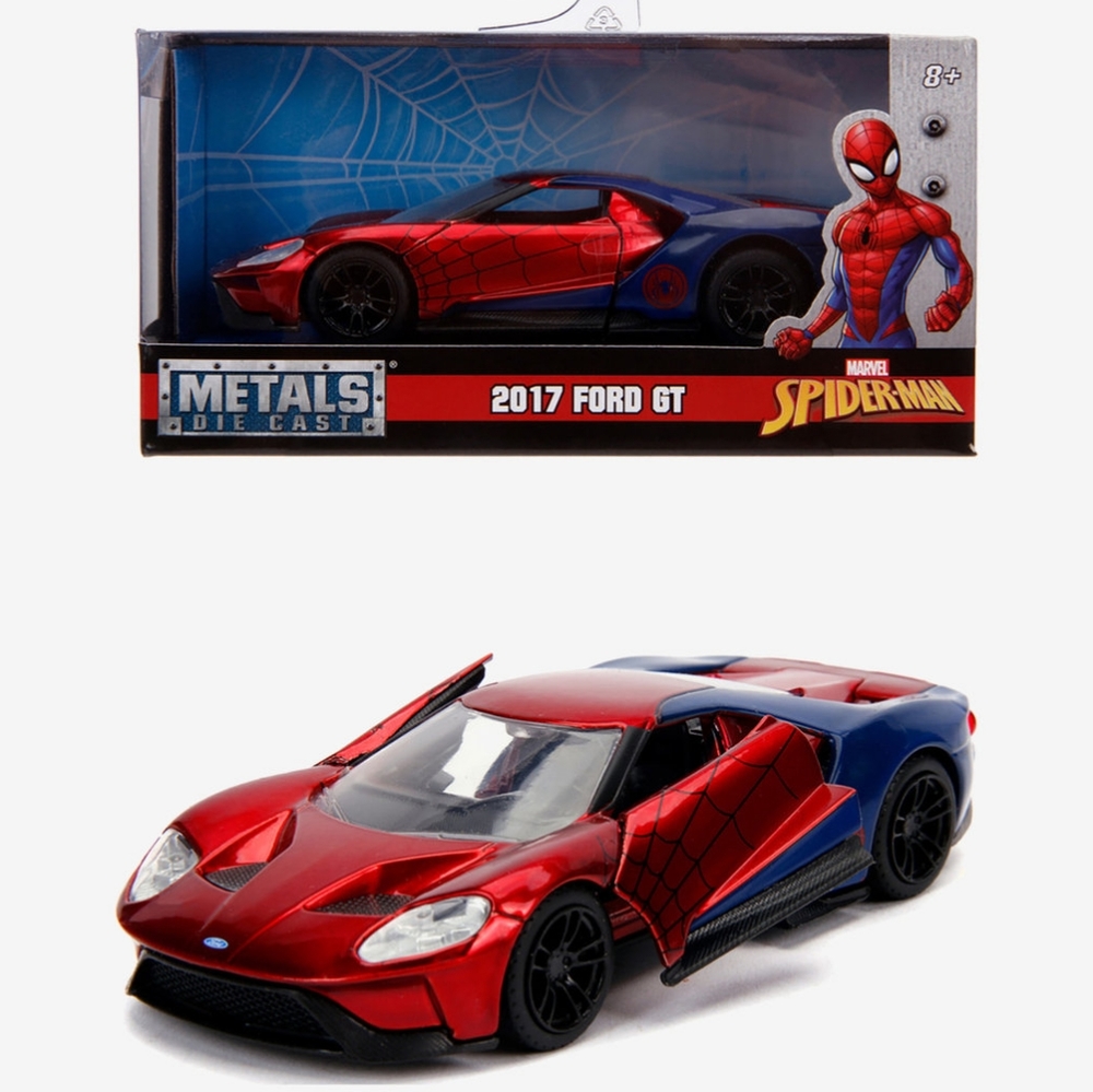Jada Marvel Spider-Man Ford GT Car NWT